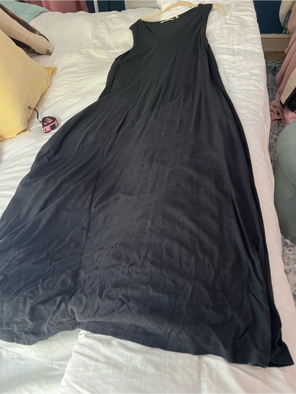 Soft Surroundings XL long Sleeveless Black Maxi Dress